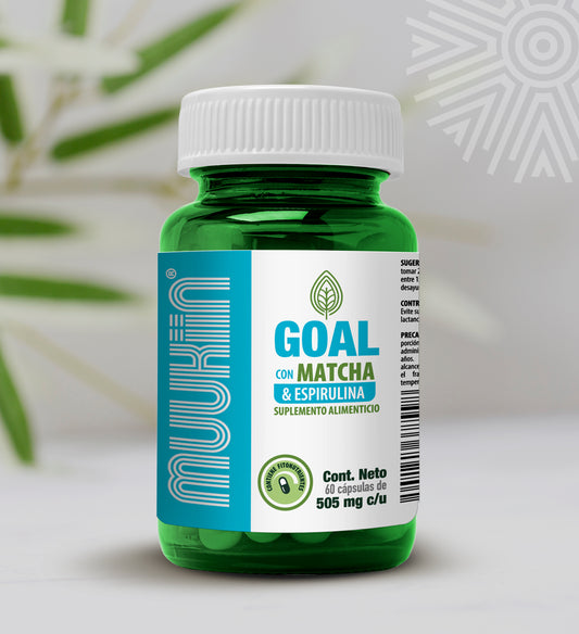 Muukiin Goal con Matcha y Alga Espirulina