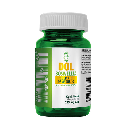 MUUKIIN DOL Suplemento con Boswellia y Glicinato de Magnesio Muukiin