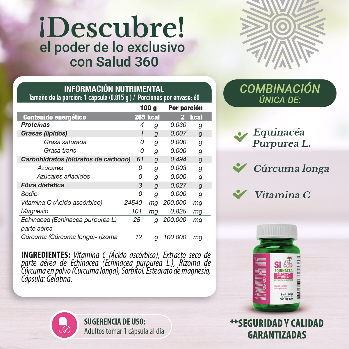 Muukiin SI con Equinacea y Cúrcuma (3por2)