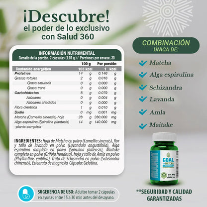 Muukiin Goal con Matcha y Alga Espirulina Muukiin